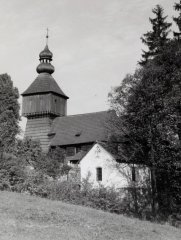 historické foto původního kostela