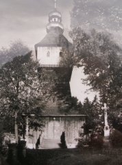 historické foto původního kostela