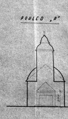 demoliční plán kaple z roku 1975