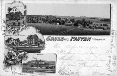 dobová pohlednice vsi s kaplí