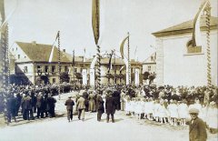 historické foto kaple (vpravo)
