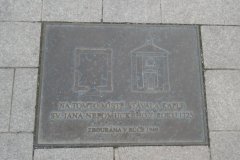 pamětní deska o bývalé kapli