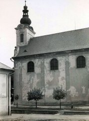 historické foto původního kostela
