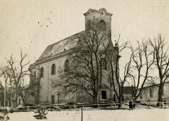 věž kostela již bez zakončení