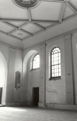 historické foto interiéru kostela