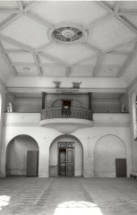 historické foto interiéru kostela