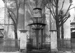 historické foto kostela - hlavní vchod