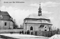 kaple na dobové pohlednici