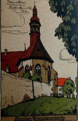kresba kostela