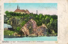 kostel na dobové pohlednici