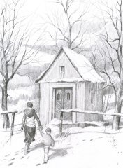 kresba kaple od Bohumíra Prokopa