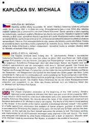 informační tabule s historií kaple