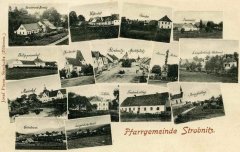 kaple na výroční pohlednici farnosti Horní Stropnice (2. řada, 1. zprava)