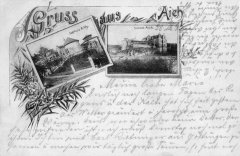 kaple na dobové pohlednici