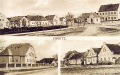 dobová pohlednice vsi s kaplí