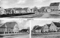 dobová pohlednice vsi s kaplí