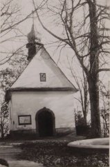 historické foto původní kaple na Křížovém vrchu
