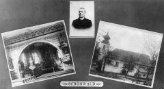dobové foto kostela a jeho interiéru
