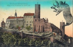 dobová pohlednice křížové cesty dle staršího vzoru
