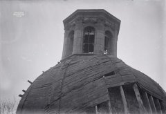 kopule po prvním zřícení, foto Ing. arch. Hanuš Zápal