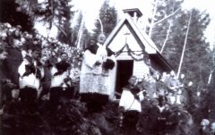 slavnostní svěcení původní kaple