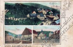 dobová pohlednice vsi s kaplí
