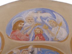 pohled do interiéru - výzdoba klenby