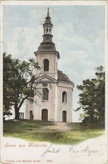 starší pohlednice s kaplí