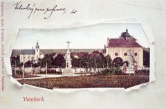 dobová pohlednice s námětem kostela