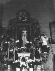 boční oltář sv. Jana Křtitele v původním kostele