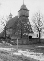 historické foto původního kostela