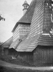 historické foto původního kostela
