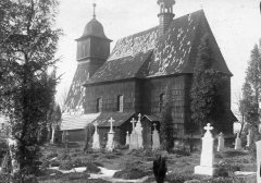 historické foto původního kostela
