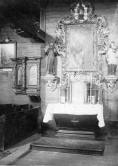 boční oltář sv. Jana Křtitele v původním kostele