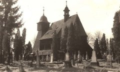 historické foto původního kostela