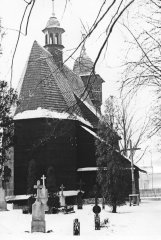 historické foto původního kostela