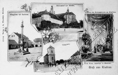 kostel na dobové pohlednici