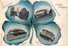 dobová pohlednice města s kaplí