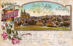 dobová pohlednice města s kostelem