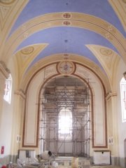 oprava interiéru kostela