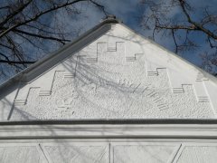 detail štítu kaple