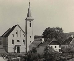 starší foto kostela – detail