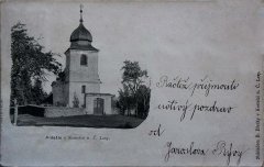 starší pohlednice kostela