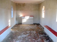 opravený interiér kaple