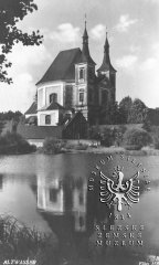 dobová pohlednice s motivem kostela