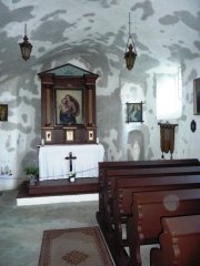interiér kaple po opravě