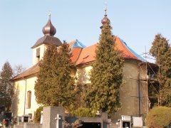 oprava střechy kostela