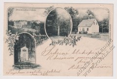 historické foto kaple (vlevo dole)