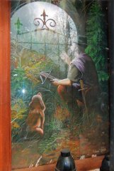 pohled do interiéru - obraz v kapličce