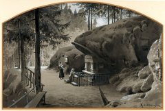 kaple na obraze Karla Liebschera